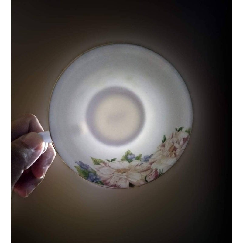 1pc Vintage Floral Bone China Tea Cup and Saucer Set - Elegant Pink & Golden English Teacup with Saucer, 7oz Delicate Pastel Colors (Pink, Green, Blue, Yellow, White) for Women's Tea Parties, Birthday, Mother's Day Gift, Hand Wash Only, Dainty Tableware