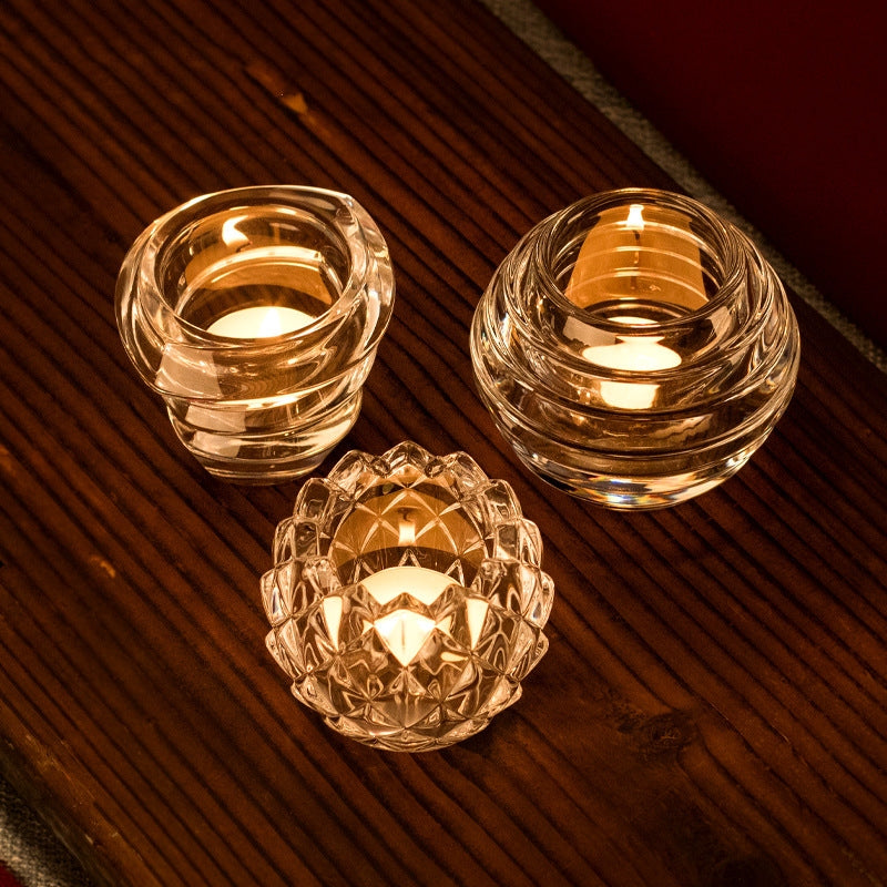 German Crystal Dinner Candlestand Set