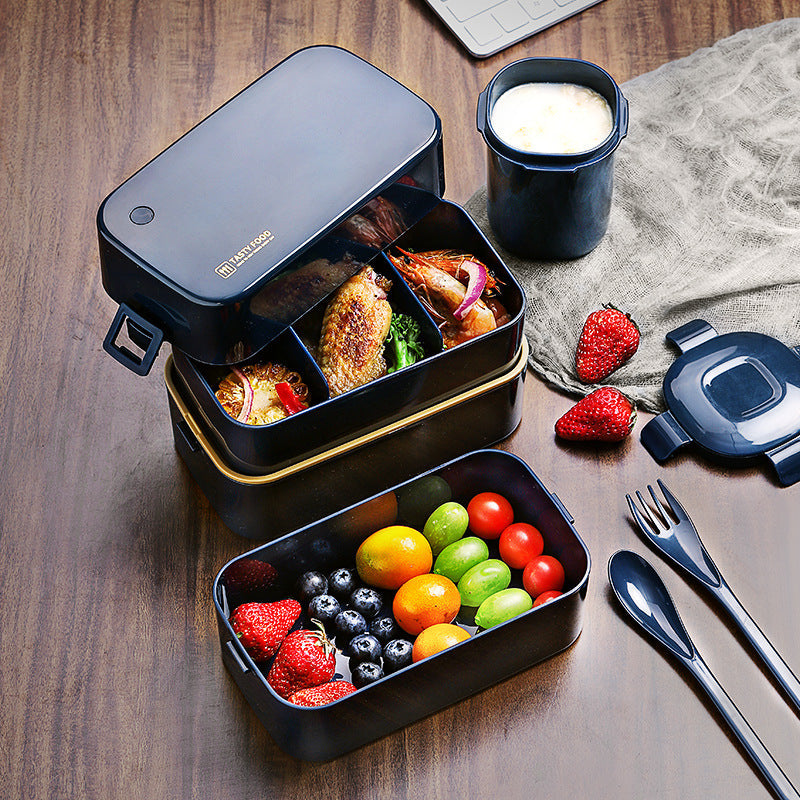 Microwave Safe Insulated Double Layer Bento Box Sets